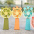 2022 New Cartoon Simple Crown Handheld USB Charging Portable Fan Student Gift Gift Order Logo