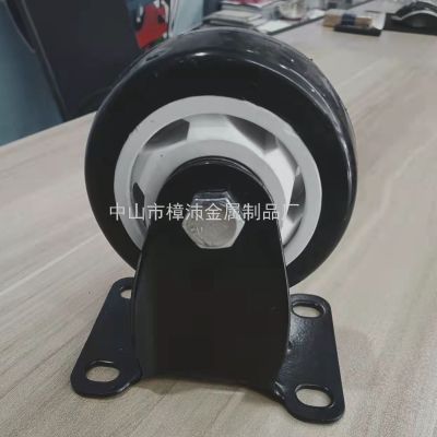 High-Quality 3-Inch Flat Universal Casters Lean Bar Casters Anti-Static Insertion Pole Casters with Brake Casters