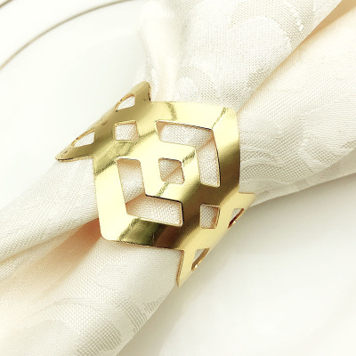 Napkin Rings for Wedding Decorations Metal Napkin Holders for Cloth Napkins Autumn Napkin Rings