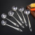 304 Stainless Steel Thickened Soup Spoon Colander Suit Hot Pot Spoon Pointed Tail Six Seven Points Soup Ladle Perforated Ladle Household Kitchenware