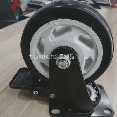 High-Quality 3-Inch Flat Universal Casters Lean Bar Casters Anti-Static Insertion Pole Casters With Brake Casters