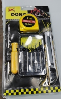 Set Home Use Set Tool Screwdriver Art Knife Tape Measure Combination Set Tool Double Bubble