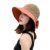 Hat Female Summer Straw Hat Sun Protection Hat UV Protection Bucket Hat Topless Hat Face-Covering Sun-Shade Hat Beach Sun Hat