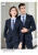 Men's and Women's Business Suit White-Edged Suit