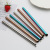 Cross-Border Export Foreign Trade Creative 304 Stainless Steel Straw Color Oblique Straw