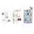2208 Plastic Wire-Wrap Board Storage Living Room and Kitchen Bedroom Partition Wall Hanging Wall Shelf