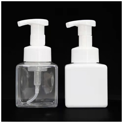 250mlpet Mousse Bubble Bottle Fancy Flower Foam Bottle Hand Sanitizer Body Lotion Facial Cleanser Bottle in Stock