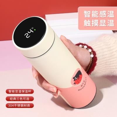 Creative Thermal Mug Stainless Steel Smart Display Temperature Cup Fresh Boy and Girl Student Water Cup Factory Direct Sales