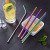 Sweno Stainless Steel Straw Straight Curved Stainless Steel Straw Hotel Restaurant Straw