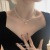 South Korea Dongdaemun Ornament Female Designer Model Double-Layer Court Style Necklace Clavicle Chain Fashion