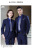 Men's and Women's Business Suit White-Edged Suit