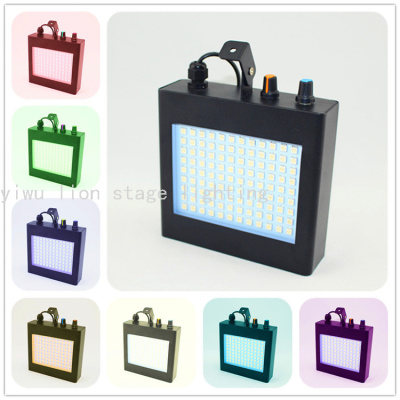 Factory Direct Sales Smd 108 Led Plastic Box Strobe Lamp Ktv Bar Stage Color Voice-Activated Flash Lamp