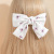 Amazon Floral Small Bowknot Word Clip Chiffon Material Sweet Printed Word Clip Back Head Hair Clip Wholesale