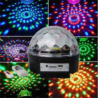 Factory Direct Sales Led Point Ring Crystal Magic Ball Light Bar Wedding Stage Colorful Rotating Flash Light Ambience Light