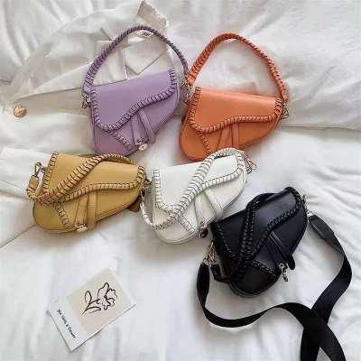 Bags2021 New Women's Bag Korean Fashion Shoulder Messenger Bag Casual Handbag Saddle Bag One Piece Dropshipping
