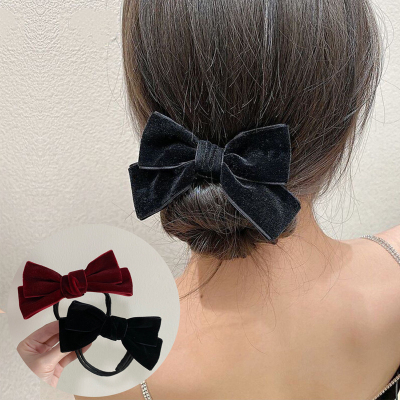 New Korean Hair Accessories Lazy Ponytail Bun Hair Band Bow Hair Accessories Hair Ring Back Head Rope Wholesale