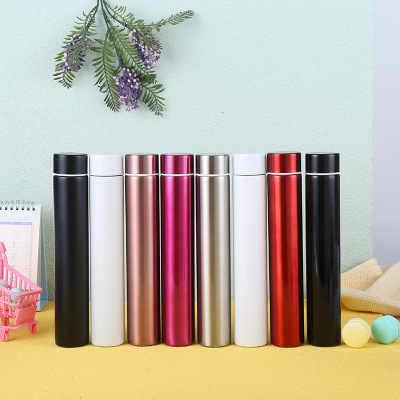 Fashion New Color Stainless Steel Thermos Cup Casual and Portable Women's Anti-Wolf Cup Creative Gift Stick Cup Wholesale