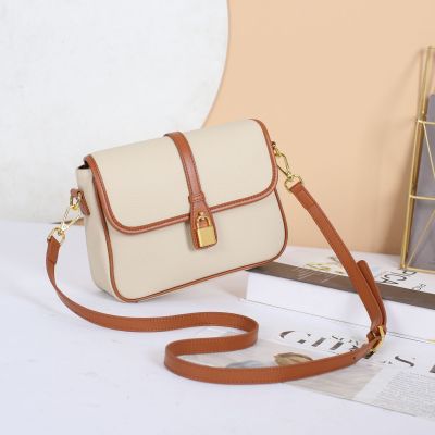 Bag Wholesale Crossbody Color Matching Top Layer Soft Cowhide One Piece Dropshipping Genuine Leather Women's Bag