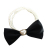 Gentle Bow Girl Hair Band Fairy Retro Debutante Style Tie Hair Rope Fresh Cute Pearl Hair Accessories 268