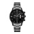 Modiya Factory Direct Supply Watch with Calendar Men's Steel Strap Watch Wholesale Three-Eye Alloy Watch for Men