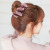 Korean Handmade Crystal Woven Large Ball Buckle Barrettes Butterfly Rhinestone Bud-like Hair Style Hair Band