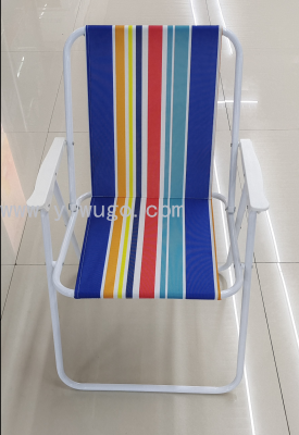 Manufacturers direct folding spring chair beach spring chair leisure polyester cotton spring chair wholesale