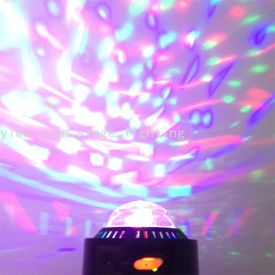 Factory Direct Sales Crystal Magic Ball Screw Rotating Globe Self-Walking Bar Ktv Ambience Light Colorful Rotating Flash Lamp