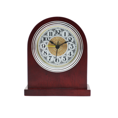 Cross-Border E-Commerce Hot-Selling New Products High-End Hotel Solid Wood Alarm Clock Living Room Decoration Small Desk Clock Clock Clock