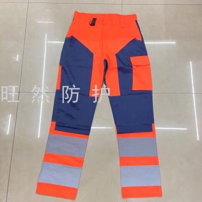 Reflective Work Clothes Road Administration Construction Highway Rescue Reflective Sanitation Pants Coal Mine Work Pants