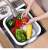 Folding Cutting Board Multi-Functional Draining Folding Chopping Board Draining Washing Basin Folding Vegetable Washing and Cutting Board