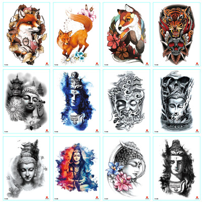Factory Direct Sales Arm Tattoo Sticker Half Sleeve Arm Waterproof and Environmentally Friendly Tattoo Can Be Graphic Customization 241-280