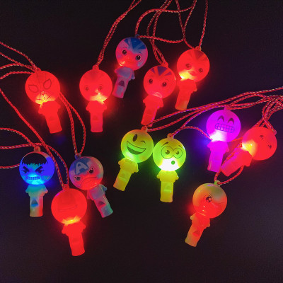 Micro-Commerce Push Small Gifts Luminous Whistle with Light Children's Toys Kindergarten Children's Prize Stall