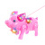 Electric Music Leash Projection Pig TikTok Night Market Stall Supply Wholesale Luminous Walking Pig Leash Toy