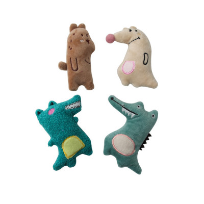 Plush Toy Cat Toy Cat Supplies Dinosaur Containing Cat Grass Shape Soft Cat Self-Hi Toy