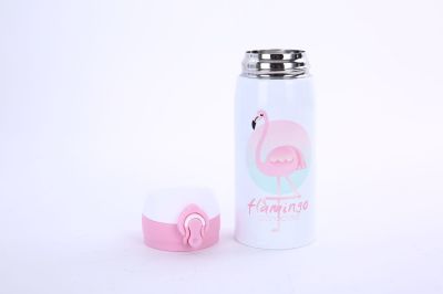 Creative 304 Stainless Steel Thermos Cup Cartoon Bounce Cover Flamingo Children's Cups Gift Cup Logo