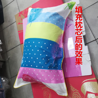 Edge Thickened Plant Cashmere Pillowcase 10 Yuan Model 2 Pillowcases Running Rivers and Lakes Stall Hot Sale Pillowslip