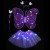 Girl Back Light-Emitting Butterfly Wings Luminous Toy Stall Wholesale Toy Butterfly Wings LED Light-Emitting Butterfly