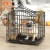 Dog Cage Cat Cage Dog Crate Large Small and Medium-Sized Dogs Bold Iron Cage Folding Cage Dog House Cat Villa Pet Bed