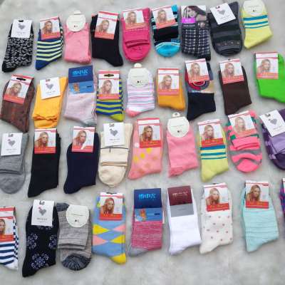 Stall Miscellaneous Promotion Socks for Men and Women 10 Yuan 7 Pairs of Cheap Inventory Novice Small Business Supply