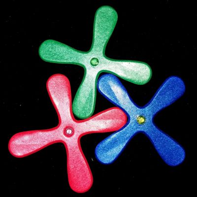 Market Stall Hot Selling Source of Goods Luminous Four-Leaf Boomerang Outdoor Darts Frisbee Children's Toys Hot Sale