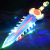 Hot Sale Light-Emitting Toy Children's Electric Sword Model Sound and Light Telescopic Vibration Weapon Boys' Play Props