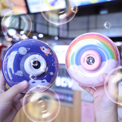 Donut Bubble Machine Stall Night Market Toy TikTok Red Children Cartoon Bubble Blowing Camera Dolphin