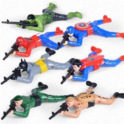 Tiktok Electric Spider Creeper Toy Soldier Guerrilla Soldier Light Shooting Shooting Luminous Stall Toy