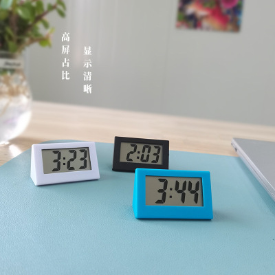 Small Wholesale Household Mini Triangle DIY Creative Digital Desktop Student Exam Mute Electronic Clock