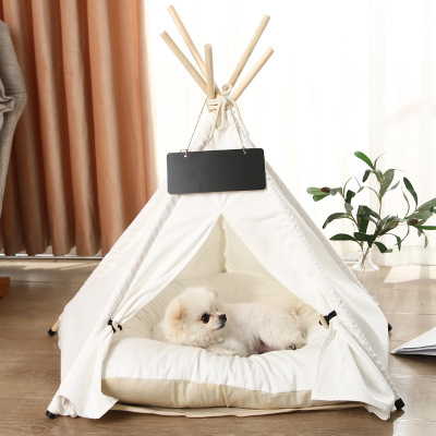 Pet Tent Doghouse Cathouse Pet Cat Nest Mat Winter Warm Removable Washable Doghouse Cathouse Cat Tents