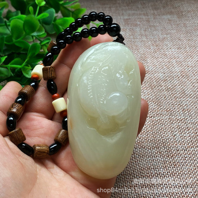 Khan Jade Hand Pieces White Jade Gray Jade Stall Supply 10 Yuan Model Meeting Sale Gift Fitness Plaything