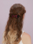 Royalsasa Bow Copper Wire Fabric Duckbill Clip Side Clip Side Clip Cropped Hair Clip Updo Hair Accessories Elegant Hair Pin Female