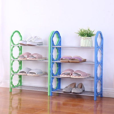 Simple Shoe Rack Assembly Non-Woven Multi-Layer Plastic Rack Dustproof Shoe Storage Rack Foreign Trade Shoe Cabinet
