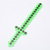 New Large My World Flash Sword Led Luminous Mosaic Toy Sword Stall Children's Flash Toy