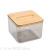 Supply Retro Paper Extraction Box Transparent Living Room Restaurant Desktop Toilet Bamboo Wood Cover PET Plastic Paper Napping Box